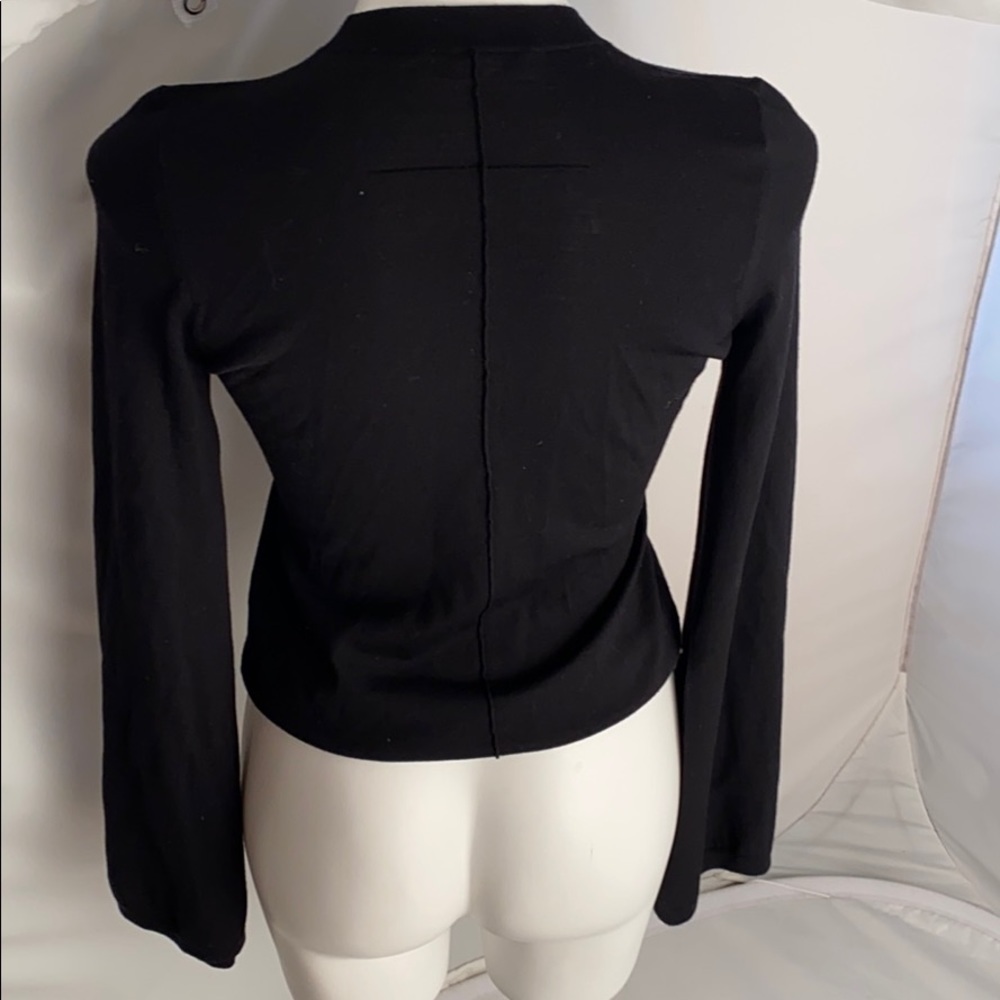Givenchy Paris Black Wool Split Sleeve Sweater S - image 4